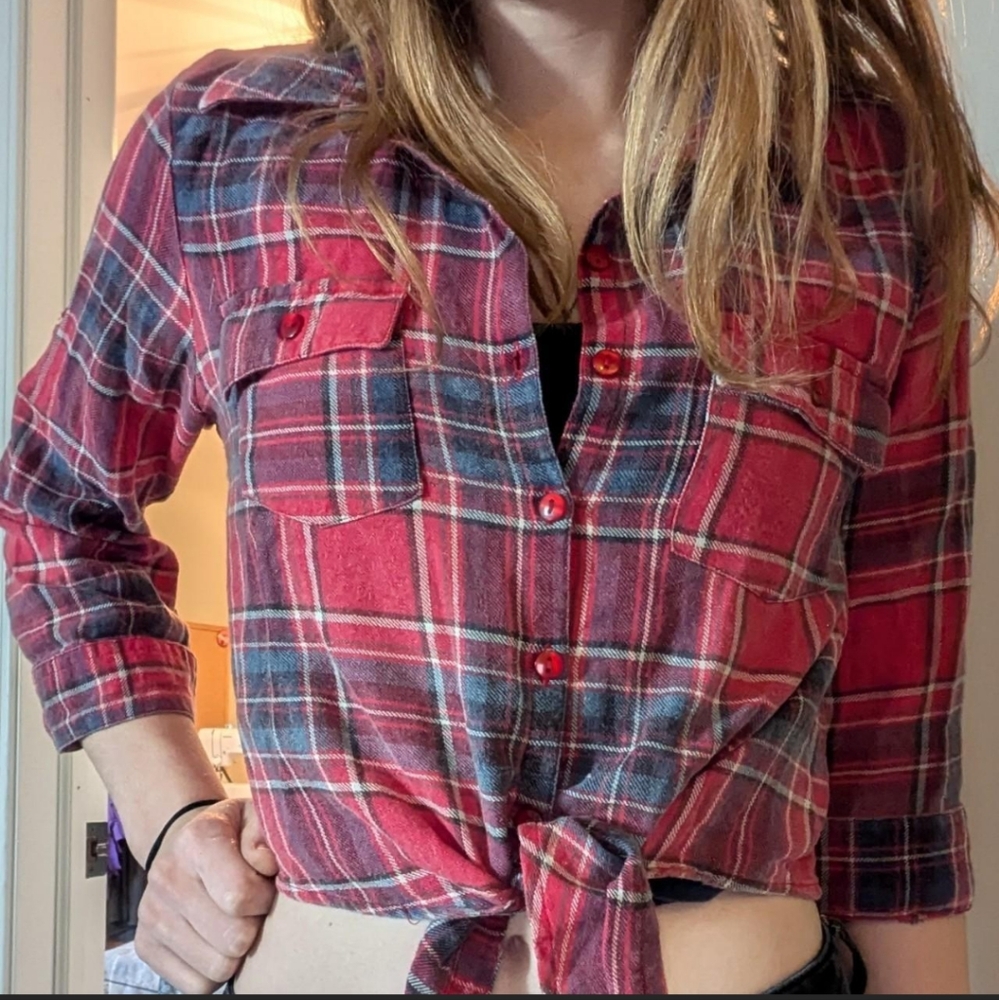 Cropped flannel